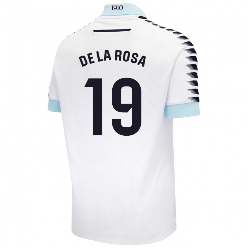 Herren José Antonio De La Rosa #19 Weiß Blau Auswärtstrikot Trikot 2024/25 T-Shirt Schweiz