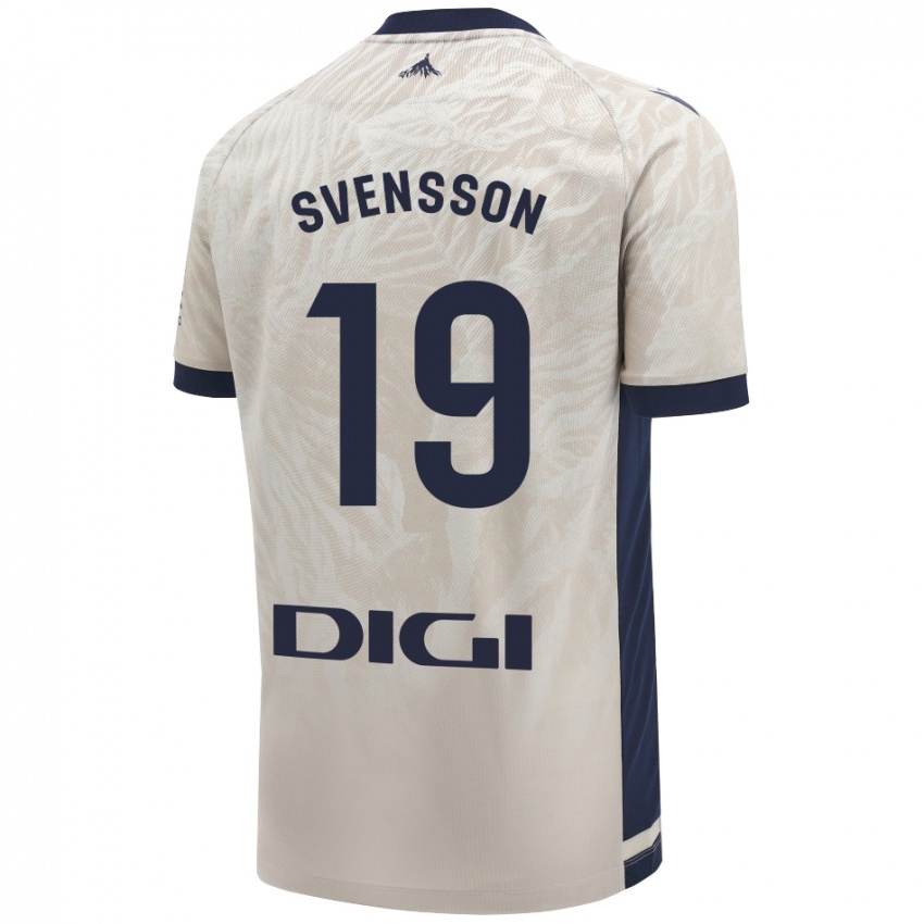 Herren Max Svensson #19 Hellgrau Auswärtstrikot Trikot 2024/25 T-Shirt Schweiz