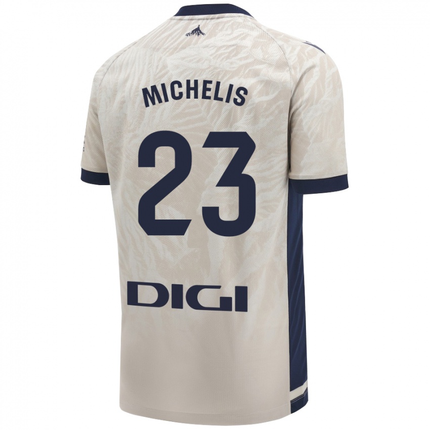 Herren Nikolaos Michelis #23 Hellgrau Auswärtstrikot Trikot 2024/25 T-Shirt Schweiz