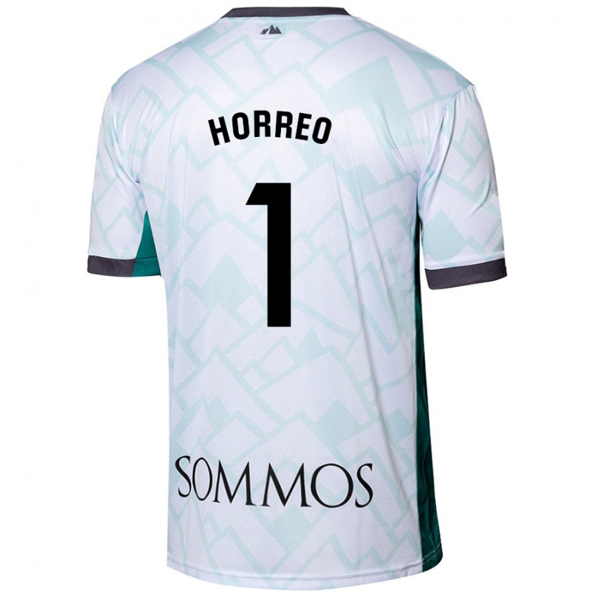 Homme Maillot Berto Hórreo #1 Blanc Vert Tenues Extérieur 2024/25 T-Shirt Suisse