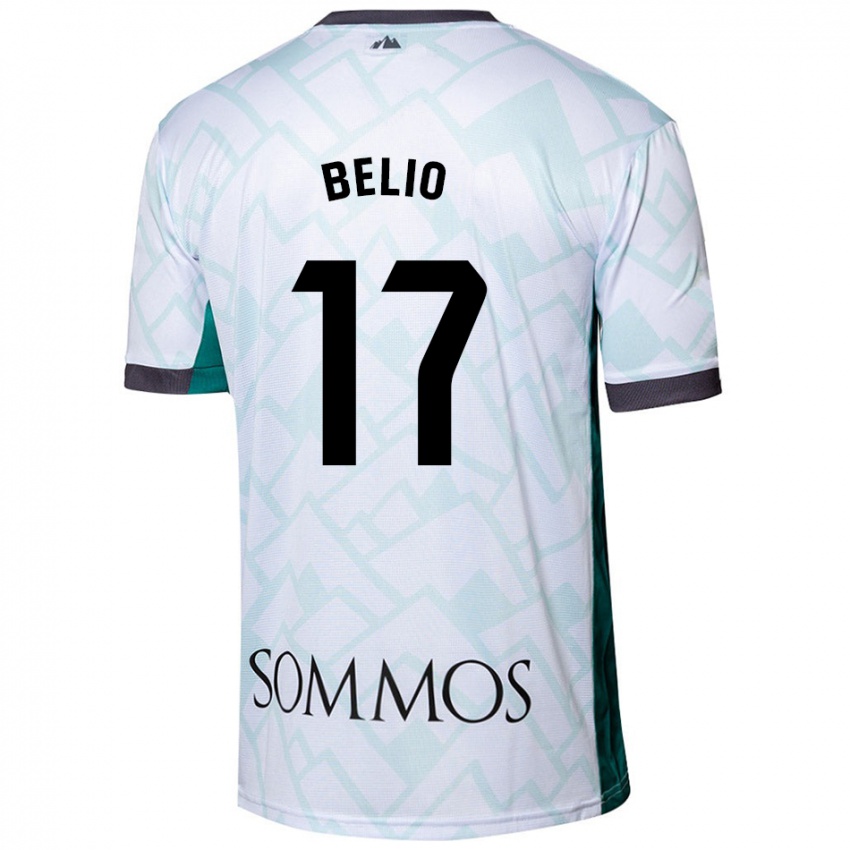 Homme Maillot Marta Belio #17 Blanc Vert Tenues Extérieur 2024/25 T-Shirt Suisse