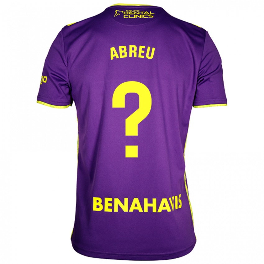 Homme Maillot Marco Abreu #0 Violet Jaune Tenues Extérieur 2024/25 T-Shirt Suisse