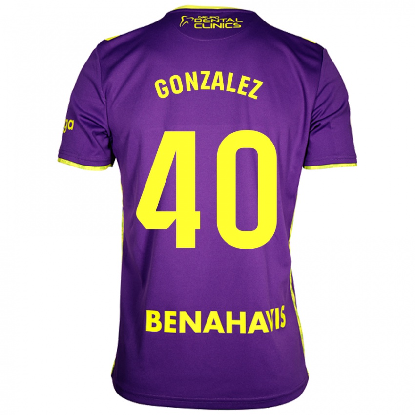 Homme Maillot Carol González #40 Violet Jaune Tenues Extérieur 2024/25 T-Shirt Suisse