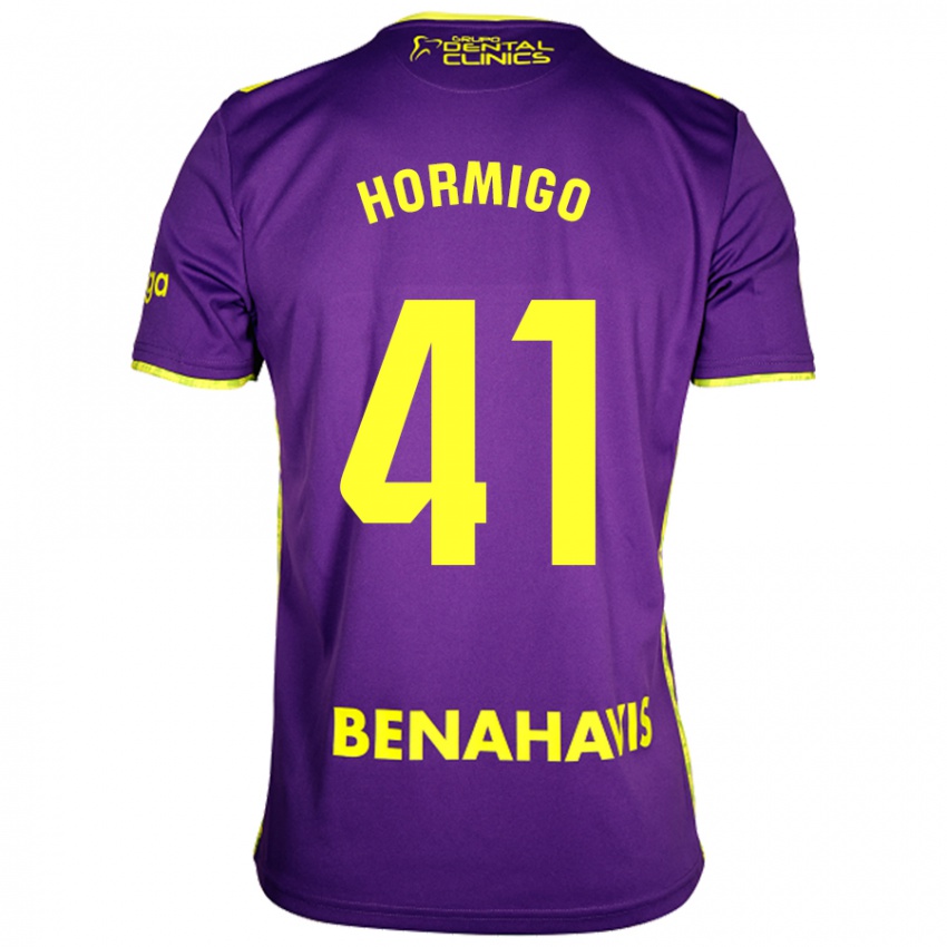 Homme Maillot Cintia Hormigo #41 Violet Jaune Tenues Extérieur 2024/25 T-Shirt Suisse