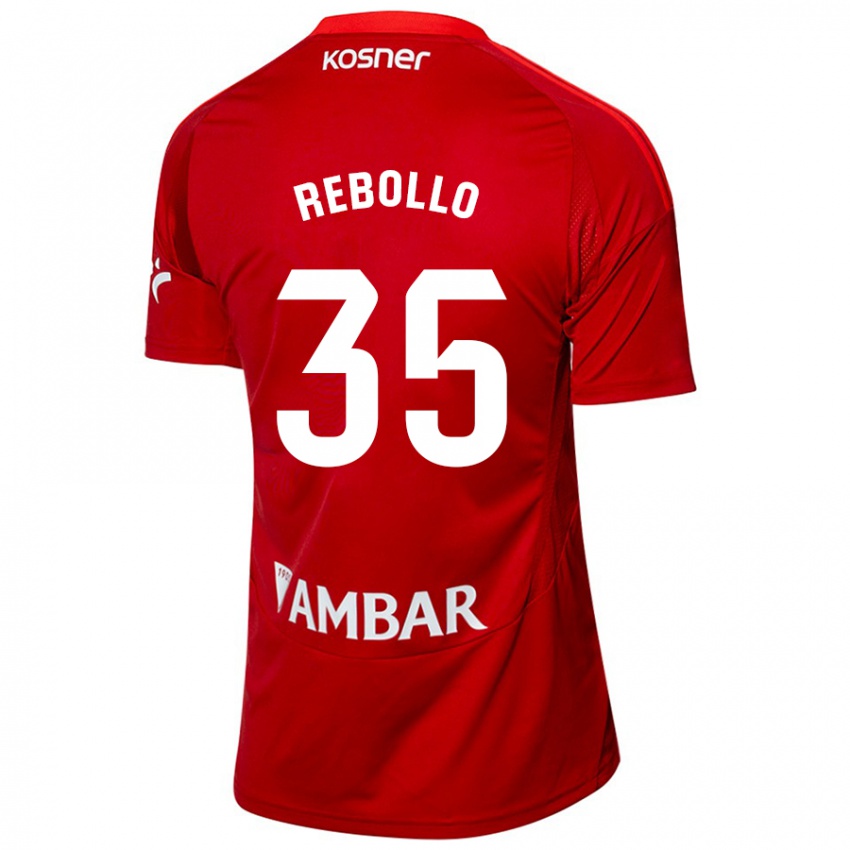 Herren Dani Rebollo #35 Weiß Blau Auswärtstrikot Trikot 2024/25 T-Shirt Schweiz