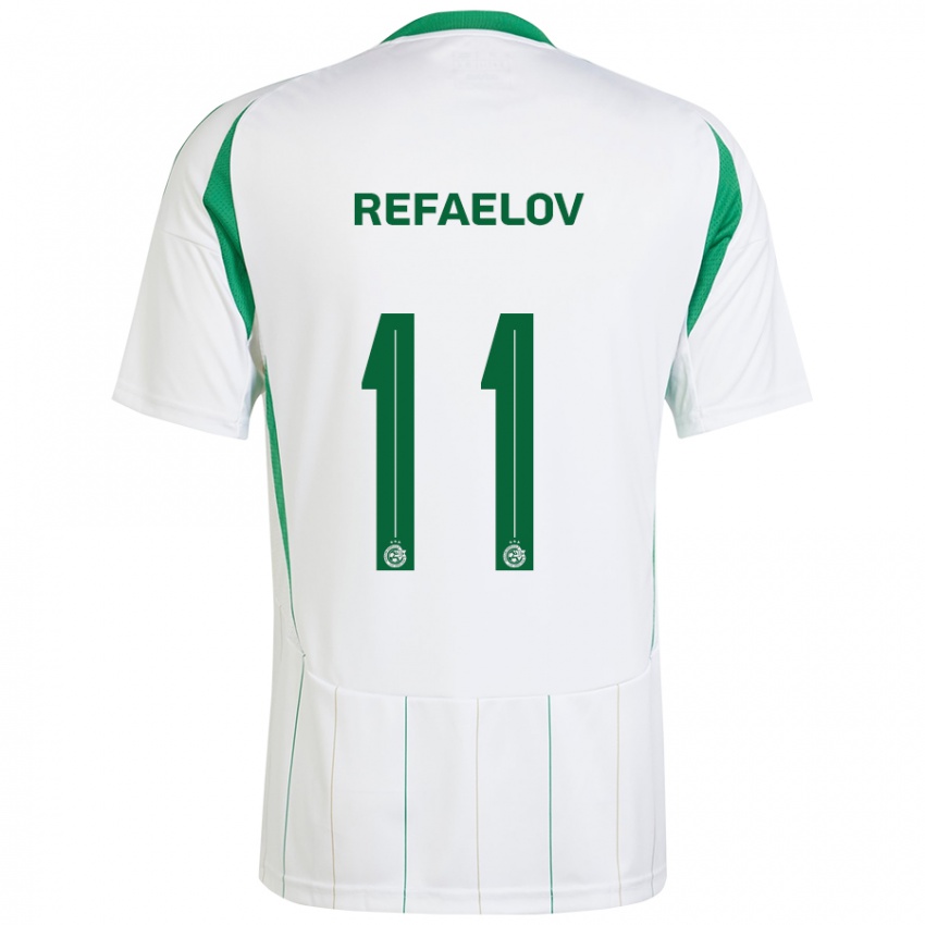 Herren Lior Refaelov #11 Weiß Grün Auswärtstrikot Trikot 2024/25 T-Shirt Schweiz