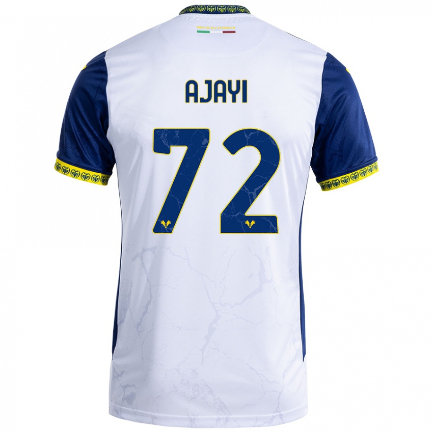 Herren Junior Ajayi #72 Weiß Blau Auswärtstrikot Trikot 2024/25 T-Shirt Schweiz