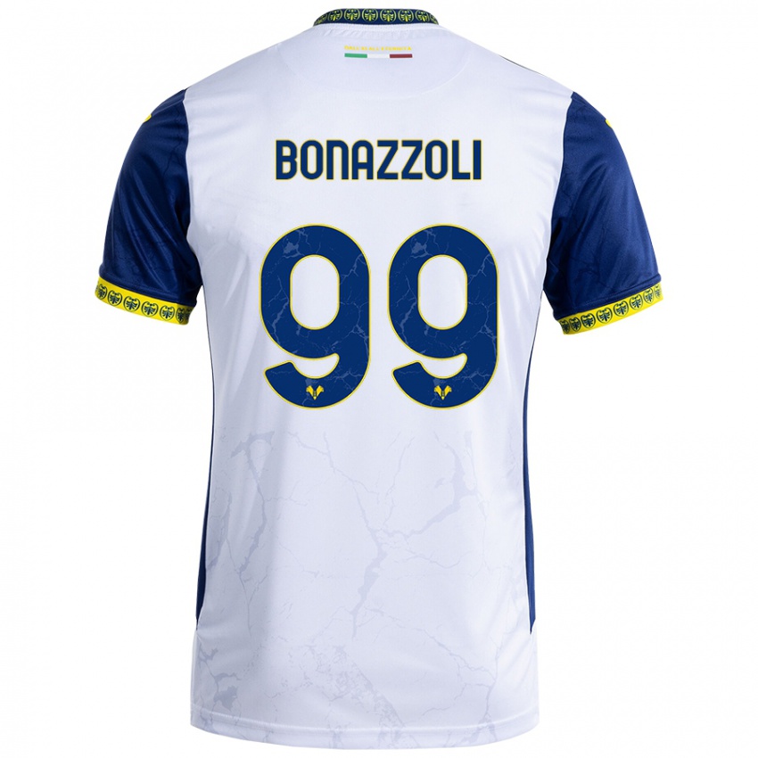 Herren Federico Bonazzoli #99 Weiß Blau Auswärtstrikot Trikot 2024/25 T-Shirt Schweiz