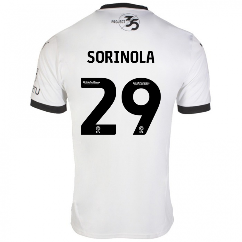 Herren Matthew Sorinola #29 Weiß Schwarz Auswärtstrikot Trikot 2024/25 T-Shirt Schweiz