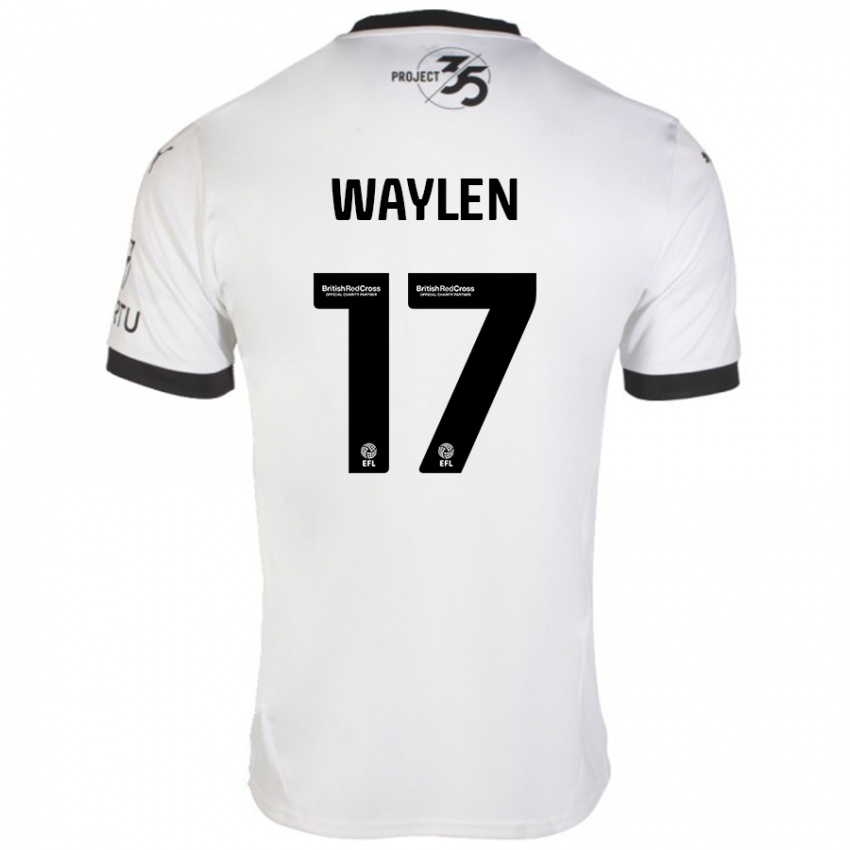 Herren Libby Waylen #17 Weiß Schwarz Auswärtstrikot Trikot 2024/25 T-Shirt Schweiz