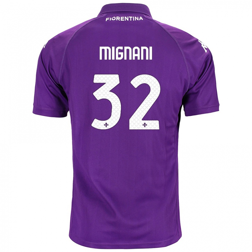 Damen Carlo Mignani #32 Violett Heimtrikot Trikot 2024/25 T-Shirt Schweiz