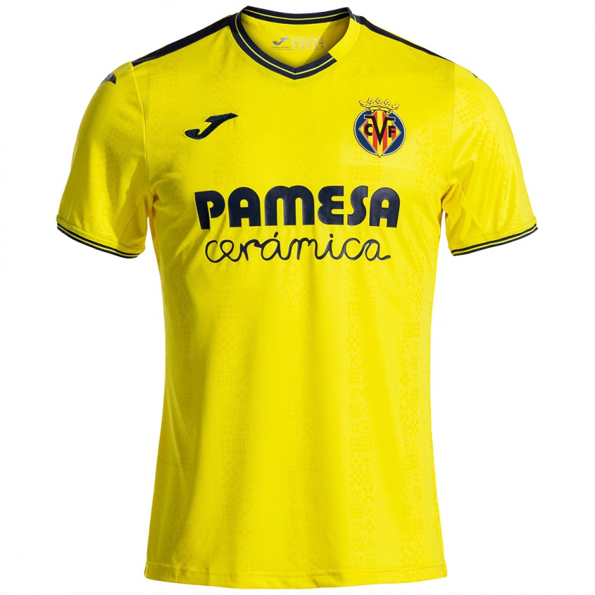 Femme Maillot Willy Kambwala #5 Jaune Noir Tenues Domicile 2024/25 T-Shirt Suisse