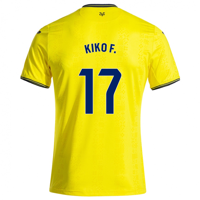 Femme Maillot Kiko Femenía #17 Jaune Noir Tenues Domicile 2024/25 T-Shirt Suisse