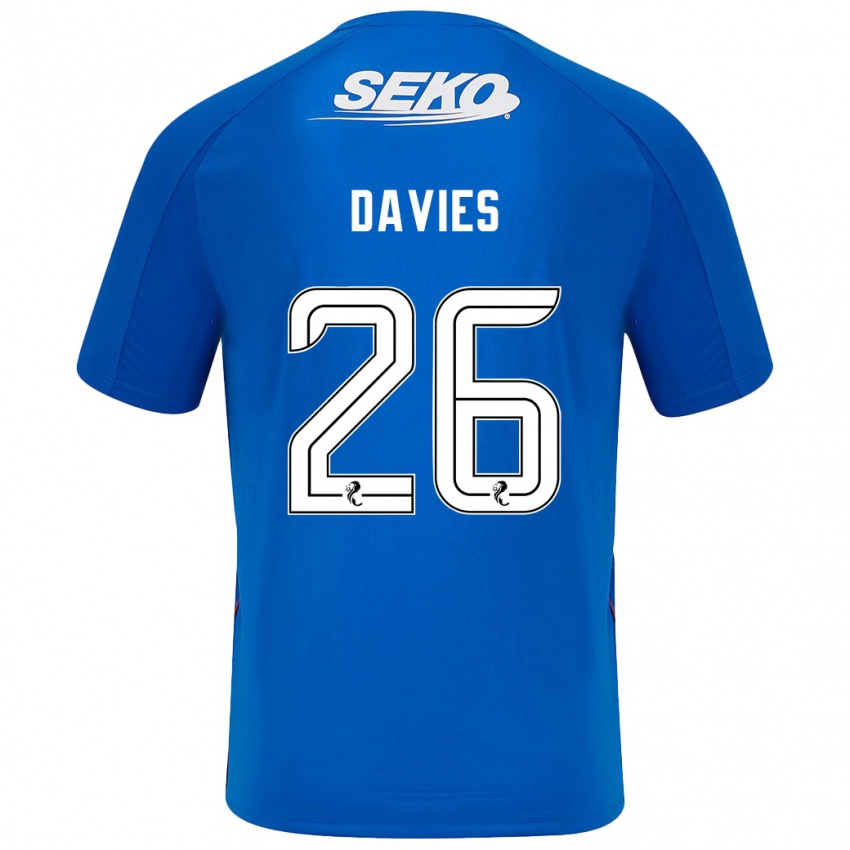 Damen Ben Davies #26 Dunkelblau Heimtrikot Trikot 2024/25 T-Shirt Schweiz