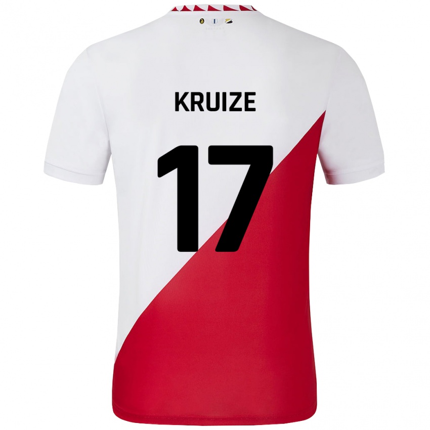 Damen Elisha Kruize #17 Weiß Rot Heimtrikot Trikot 2024/25 T-Shirt Schweiz