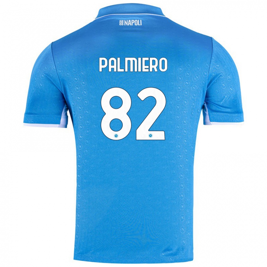 Damen Luca Palmiero #82 Himmelblau Heimtrikot Trikot 2024/25 T-Shirt Schweiz