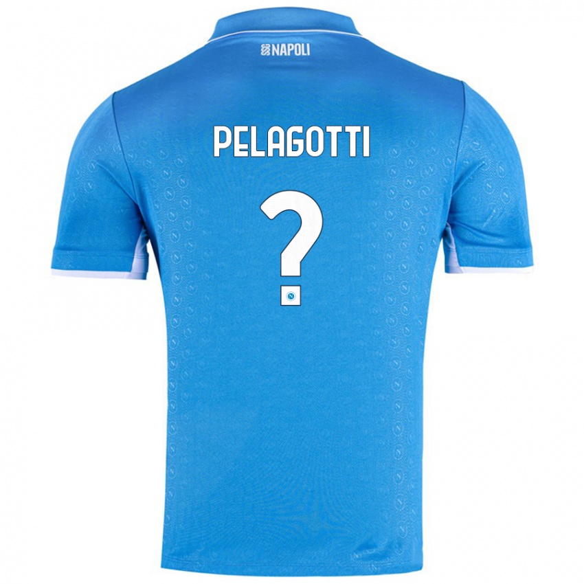 Damen Ludovico Benjamin Pelagotti #0 Himmelblau Heimtrikot Trikot 2024/25 T-Shirt Schweiz