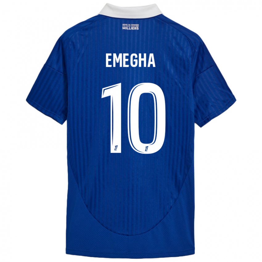 Damen Emanuel Emegha #10 Blau Weiß Heimtrikot Trikot 2024/25 T-Shirt Schweiz