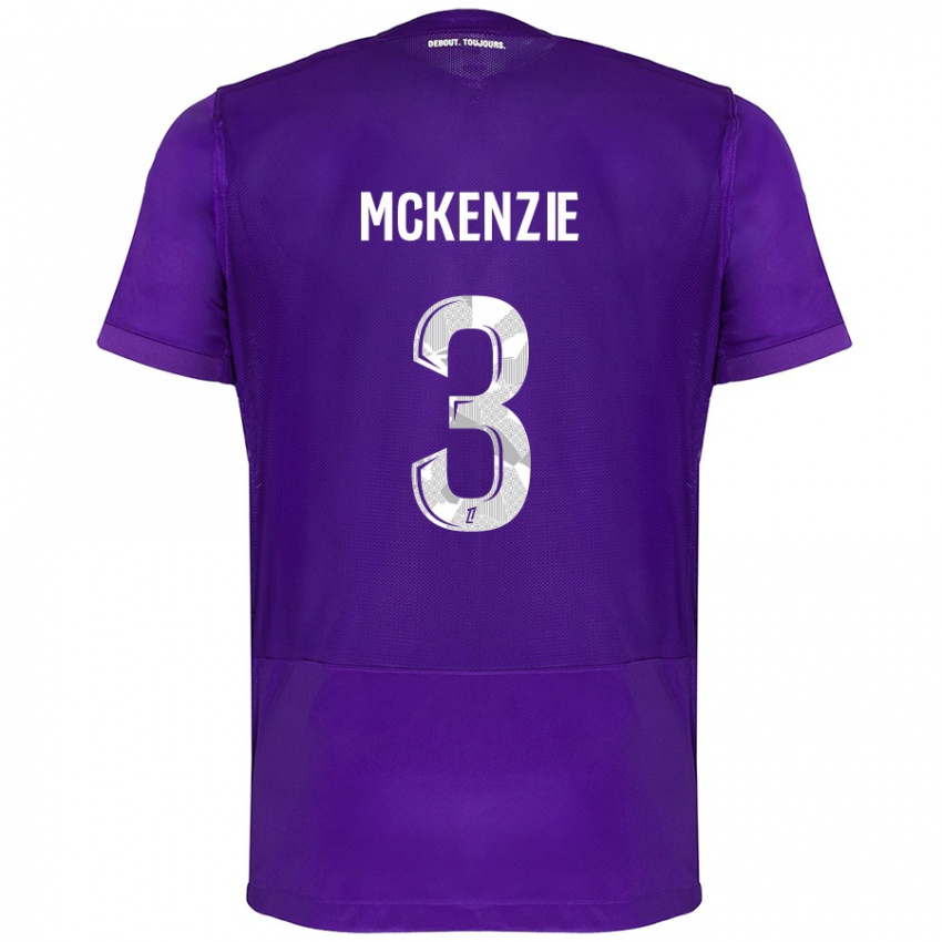 Damen Mark Mckenzie #3 Violett Weiß Heimtrikot Trikot 2024/25 T-Shirt Schweiz