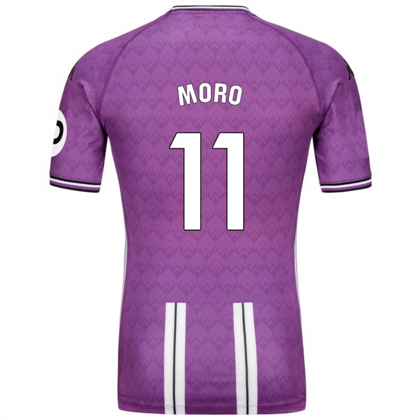 Femme Maillot Raul Moro #11 Violet Blanc Tenues Domicile 2024/25 T-Shirt Suisse