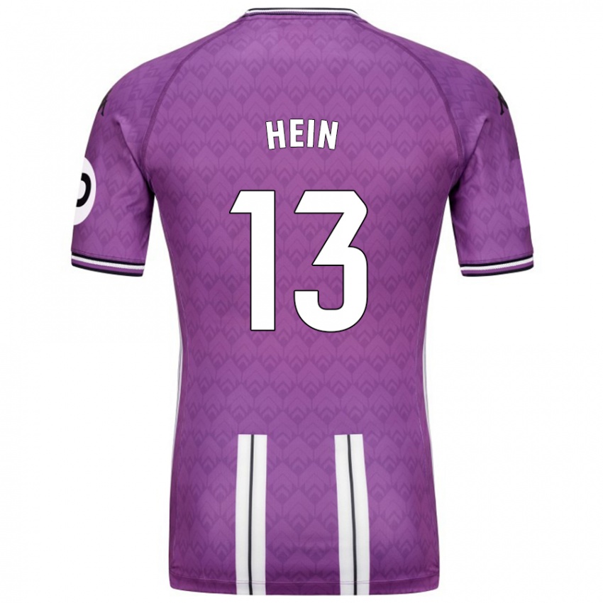 Femme Maillot Karl Hein #13 Violet Blanc Tenues Domicile 2024/25 T-Shirt Suisse