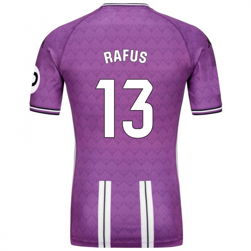 Femme Maillot Arnau Rafus #13 Violet Blanc Tenues Domicile 2024/25 T-Shirt Suisse