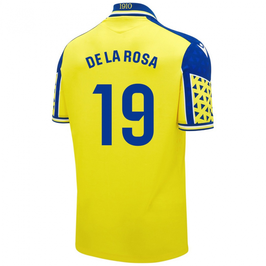 Damen José Antonio De La Rosa #19 Gelb Blau Heimtrikot Trikot 2024/25 T-Shirt Schweiz