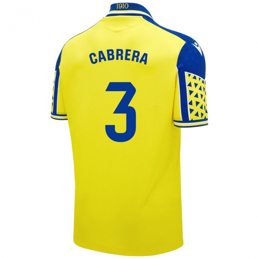 Damen Julio Cabrera #3 Gelb Blau Heimtrikot Trikot 2024/25 T-Shirt Schweiz