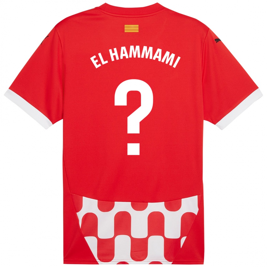 Damen Ayoub El Hammami #0 Rot Weiß Heimtrikot Trikot 2024/25 T-Shirt Schweiz