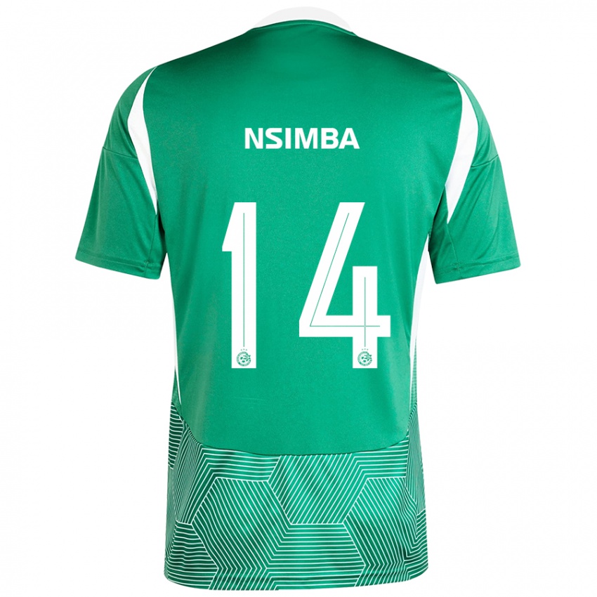 Damen Vital Nsimba #14 Grün Weiß Heimtrikot Trikot 2024/25 T-Shirt Schweiz