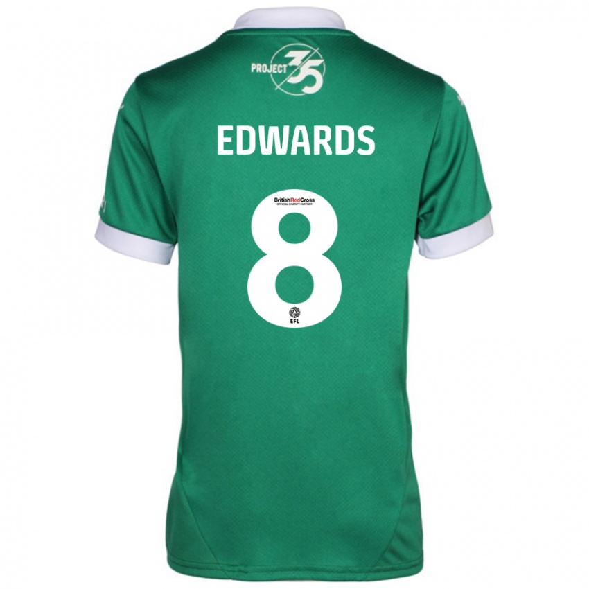 Damen Joe Edwards #8 Grün Weiß Heimtrikot Trikot 2024/25 T-Shirt Schweiz