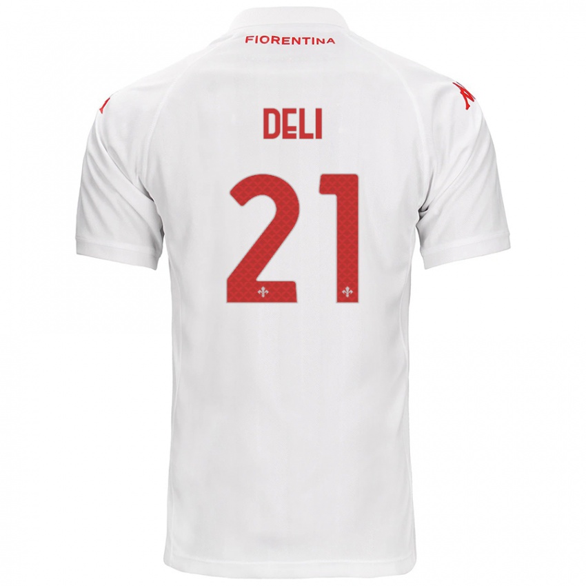 Damen Lapo Deli #21 Weiß Auswärtstrikot Trikot 2024/25 T-Shirt Schweiz