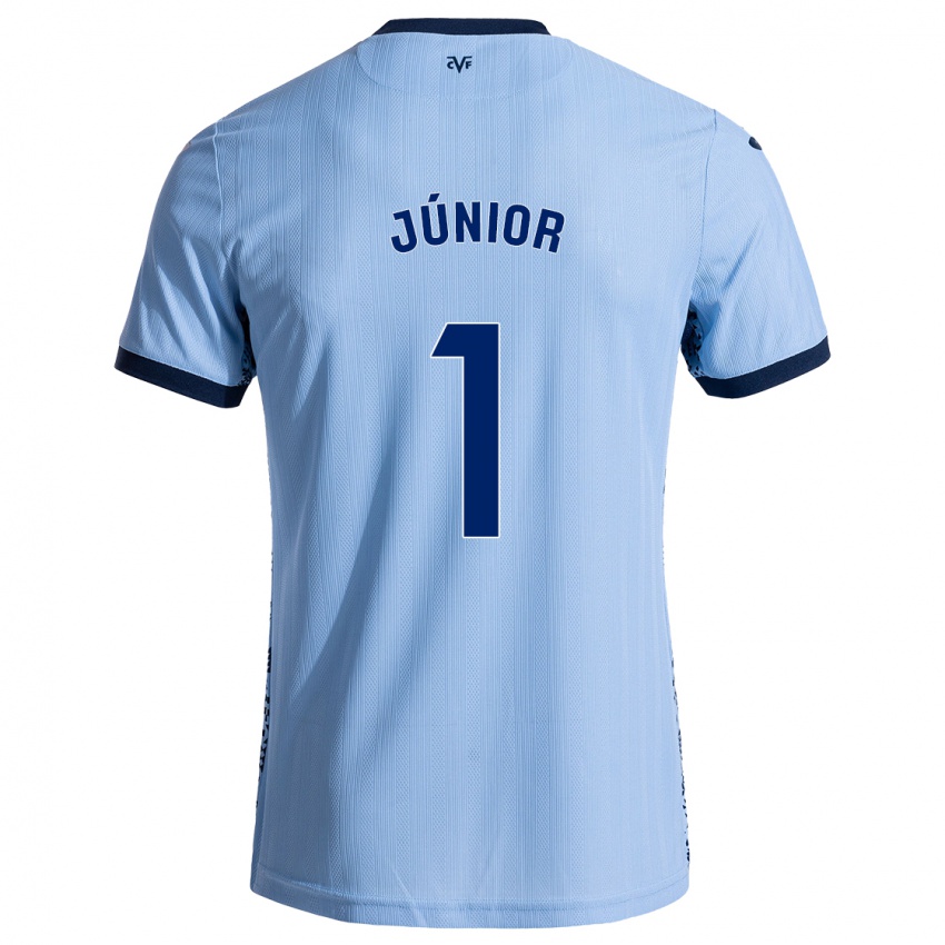 Femme Maillot Luiz Júnior #1 Bleu Ciel Tenues Extérieur 2024/25 T-Shirt Suisse