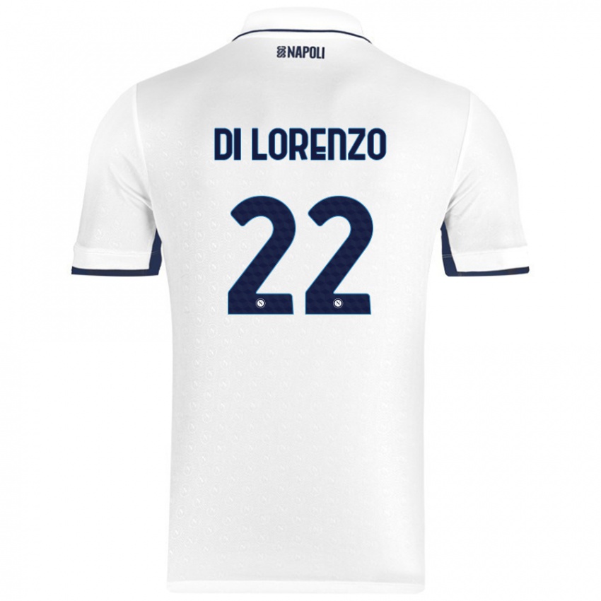 Damen Giovanni Di Lorenzo #22 Weiß Königsblau Auswärtstrikot Trikot 2024/25 T-Shirt Schweiz