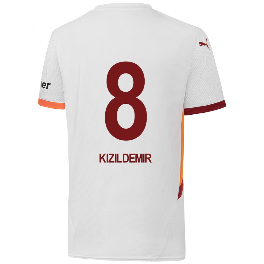 Damen Berk Kizildemir #8 Weiß Gelb Rot Auswärtstrikot Trikot 2024/25 T-Shirt Schweiz