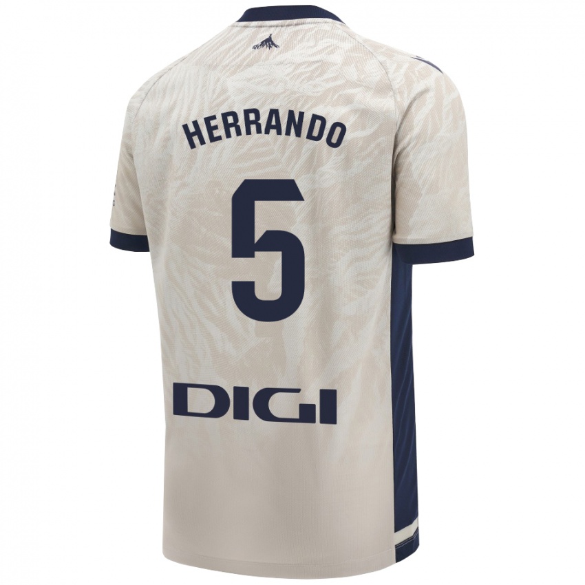 Damen Jorge Herrando #5 Hellgrau Auswärtstrikot Trikot 2024/25 T-Shirt Schweiz