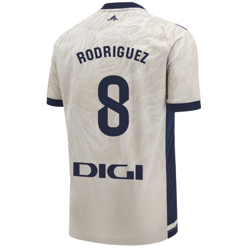 Damen Vanessa Rodríguez Iribarren #8 Hellgrau Auswärtstrikot Trikot 2024/25 T-Shirt Schweiz