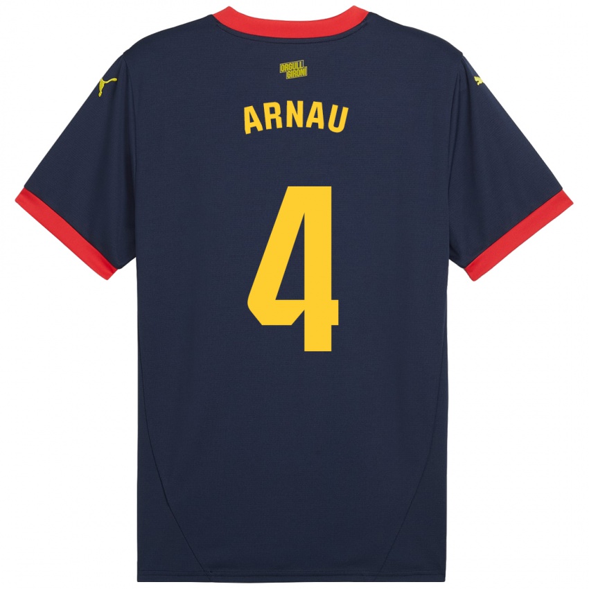 Damen Arnau Martínez #4 Marinerot Auswärtstrikot Trikot 2024/25 T-Shirt Schweiz