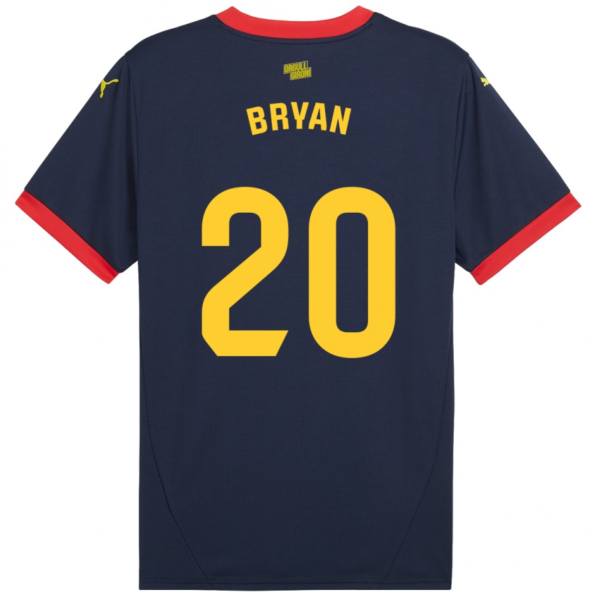 Damen Bryan Gil #20 Marinerot Auswärtstrikot Trikot 2024/25 T-Shirt Schweiz