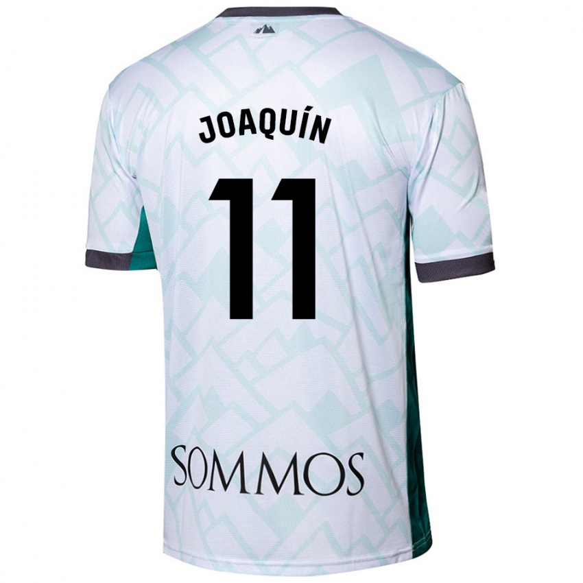 Damen Joaquin Munoz #11 Weiß Grün Auswärtstrikot Trikot 2024/25 T-Shirt Schweiz