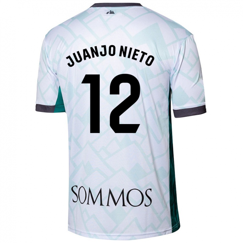 Damen Juanjo Nieto #12 Weiß Grün Auswärtstrikot Trikot 2024/25 T-Shirt Schweiz