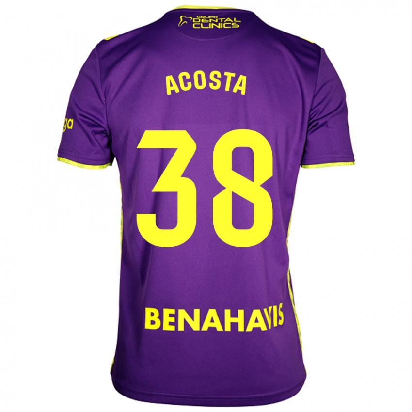 Femme Maillot Judith Acosta #38 Violet Jaune Tenues Extérieur 2024/25 T-Shirt Suisse