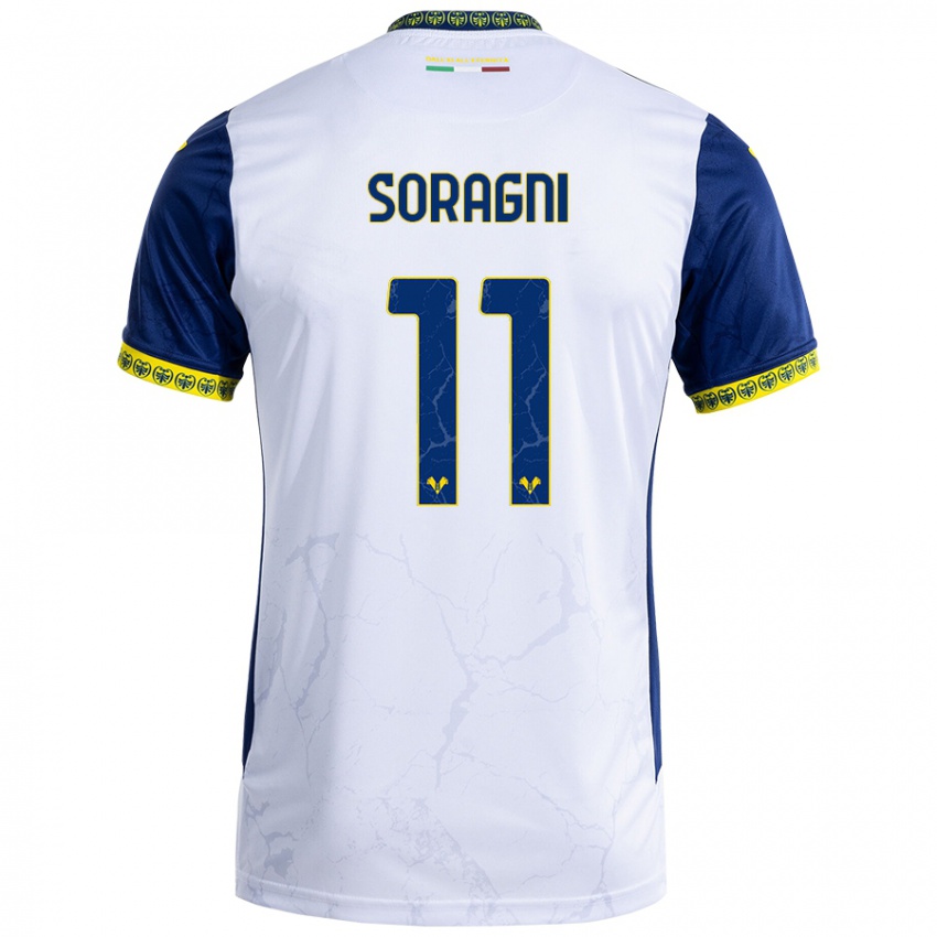 Damen Alberto Soragni #11 Weiß Blau Auswärtstrikot Trikot 2024/25 T-Shirt Schweiz