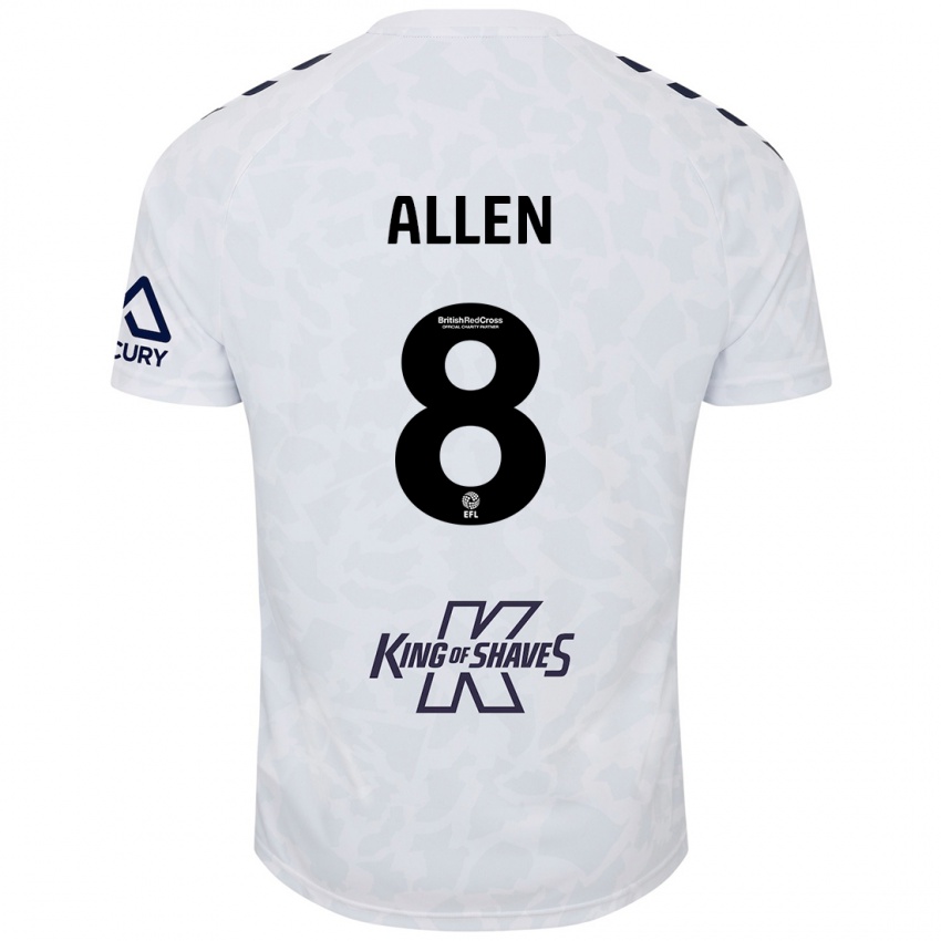 Damen Jamie Allen #8 Weiß Auswärtstrikot Trikot 2024/25 T-Shirt Schweiz