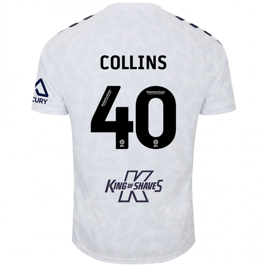 Damen Brad Collins #40 Weiß Auswärtstrikot Trikot 2024/25 T-Shirt Schweiz