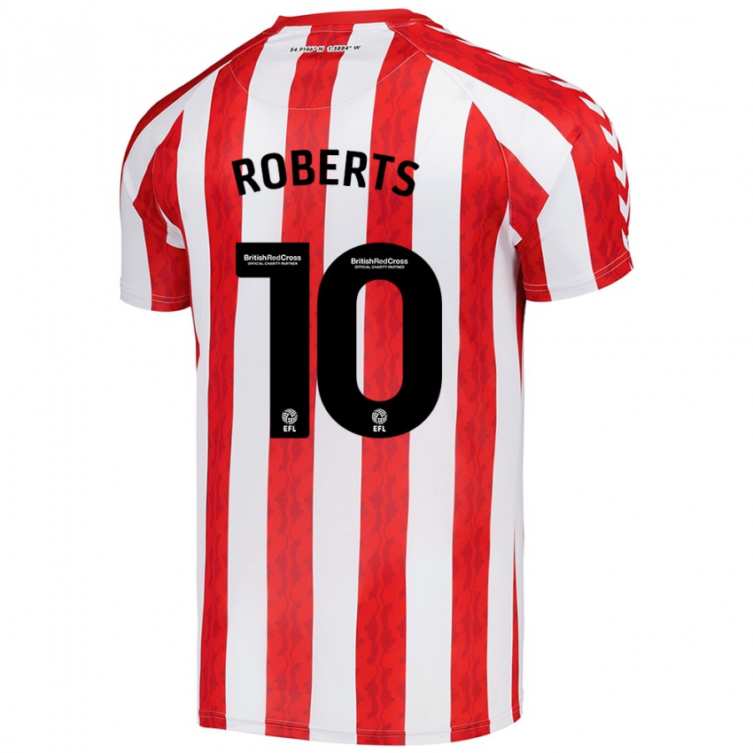 Kinder Patrick Roberts #10 Rot Weiß Heimtrikot Trikot 2024/25 T-Shirt Schweiz