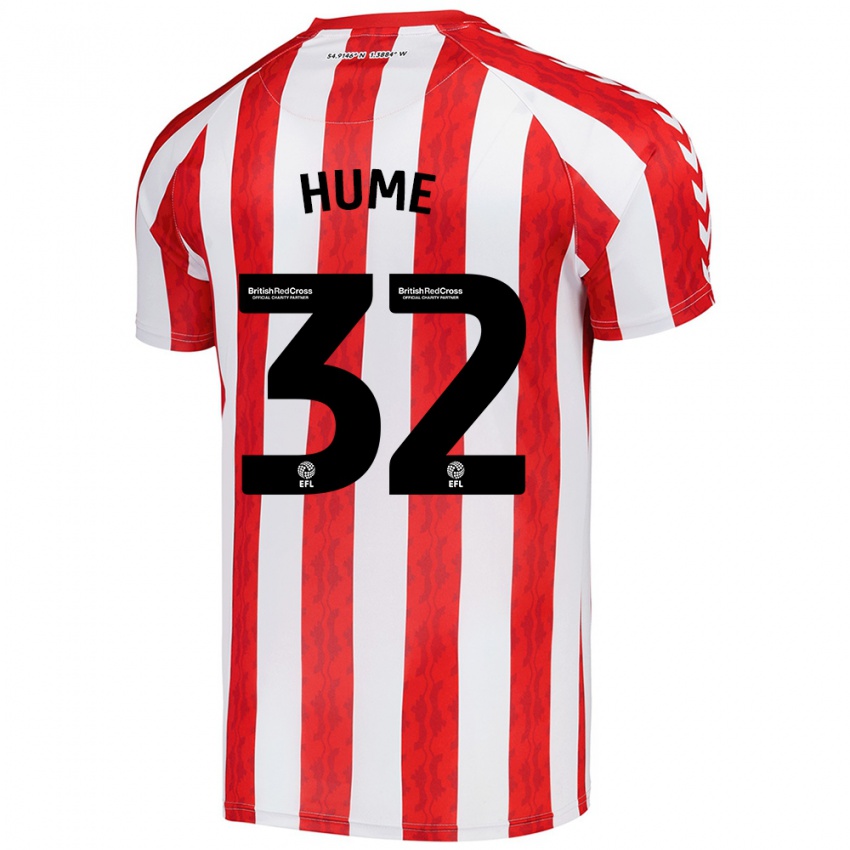 Kinder Trai Hume #32 Rot Weiß Heimtrikot Trikot 2024/25 T-Shirt Schweiz