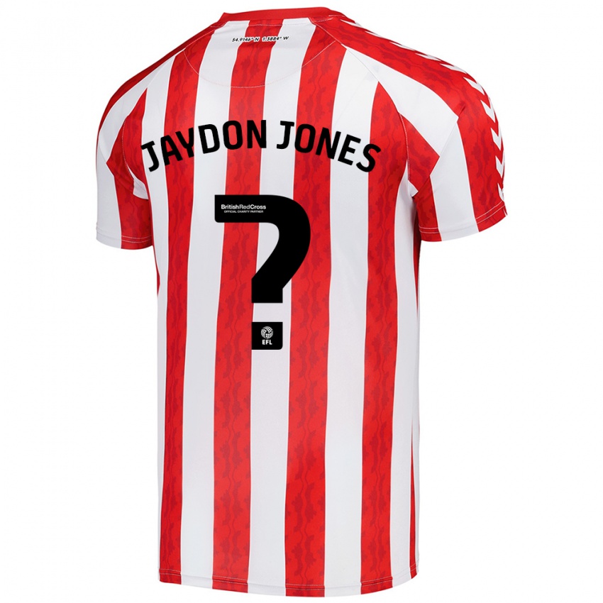 Enfant Maillot Jaydon Jones #0 Rouge Blanc Tenues Domicile 2024/25 T-Shirt Suisse