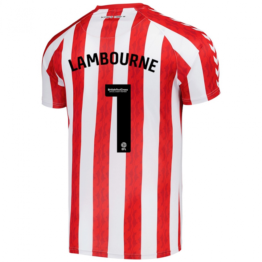 Enfant Maillot Demi Lambourne #1 Rouge Blanc Tenues Domicile 2024/25 T-Shirt Suisse