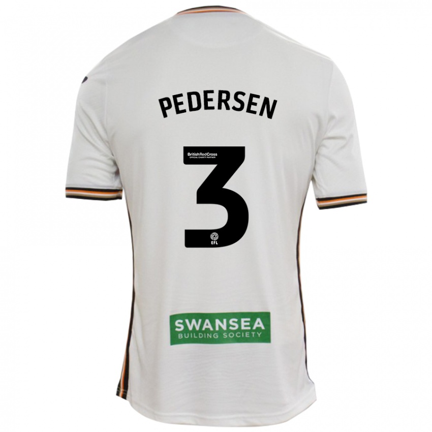 Kinder Kristian Pedersen #3 Rot Weiß Heimtrikot Trikot 2024/25 T-Shirt Schweiz